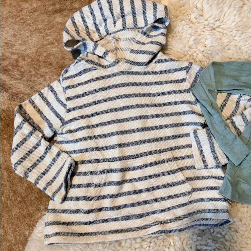 OshKosh B'gosh Blue Striped and Solid Green Hoodies
